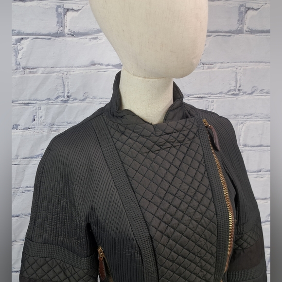 Burberry  Women's Jacket Coat Brown Quilted vintage 90s Y2K Italy 40 EU / 6 US - Picture 11 of 16